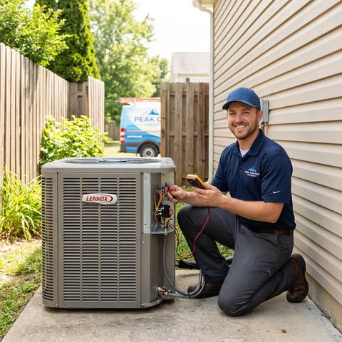 Sample HVAC advertisement produced by WebDevAuto Ad Studio