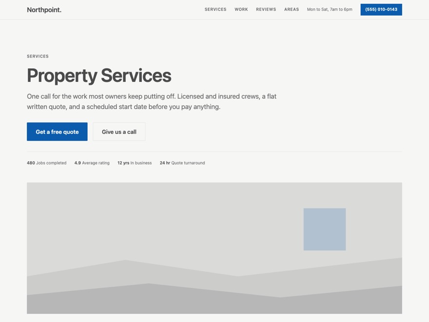 The Dispatch design in the Blue palette