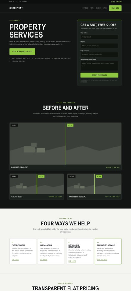 The Proof design, shown as a full page